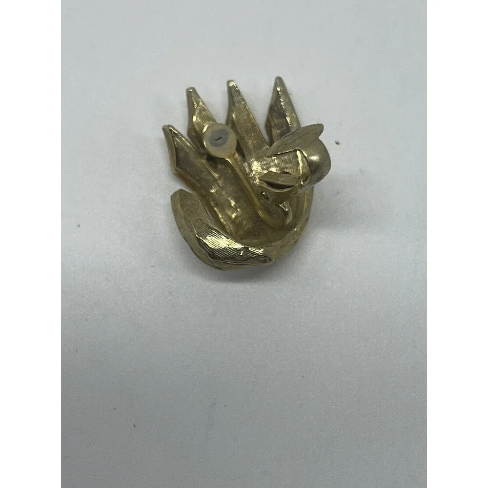 Vintage Tacoa Gold Tone Clip Earrings New